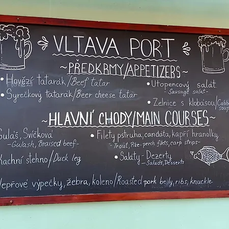 Vltava Port Riverside Restaurant-cafe-pension
